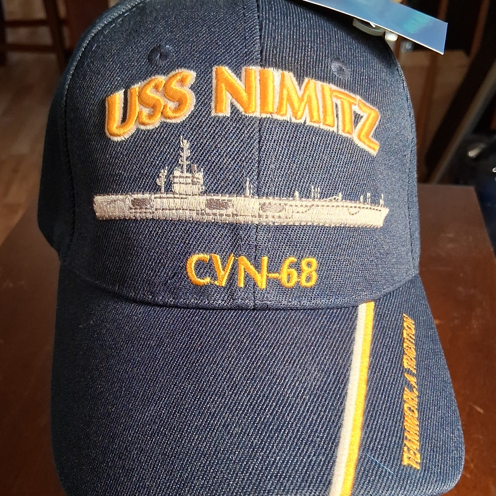 USS Nimitz Navy Blue Baseball Cap